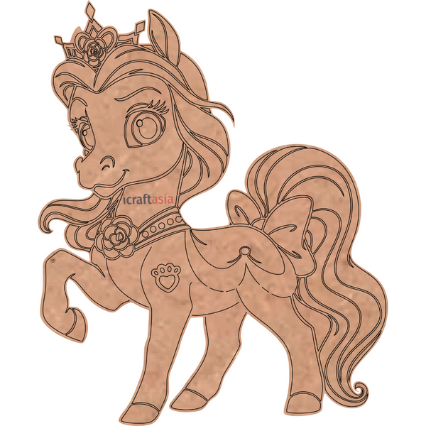 Royal Pony Princess MDF Cutout