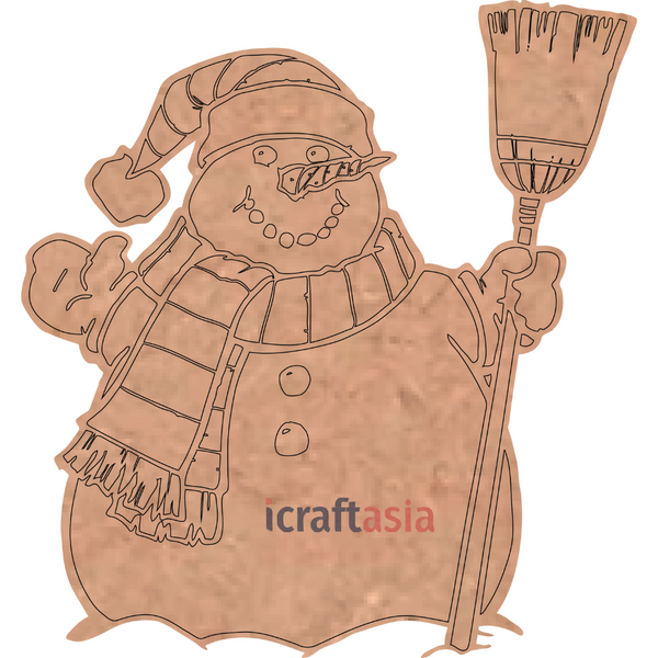 Snowman MDF Cutout