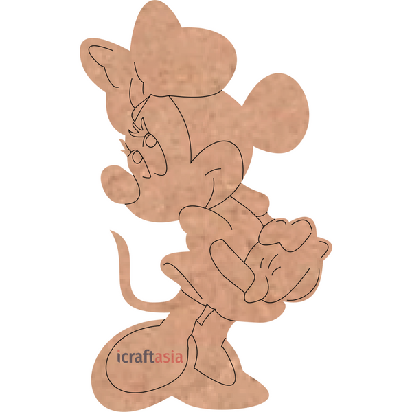 Cutie MDF Mouse Cutout