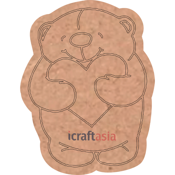 Love Bear MDF Cutout