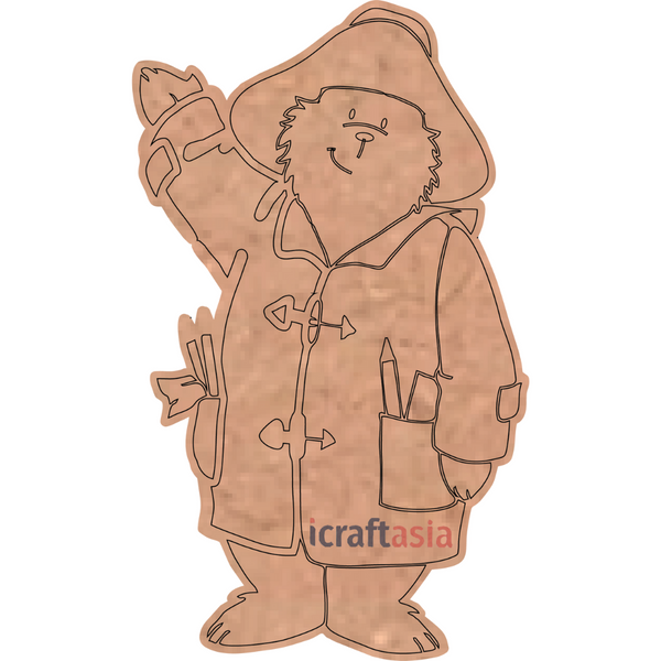 Explorer Bear MDF Cutout