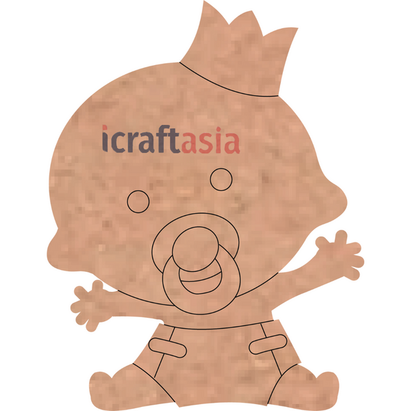 Baby Boy MDF Cutout