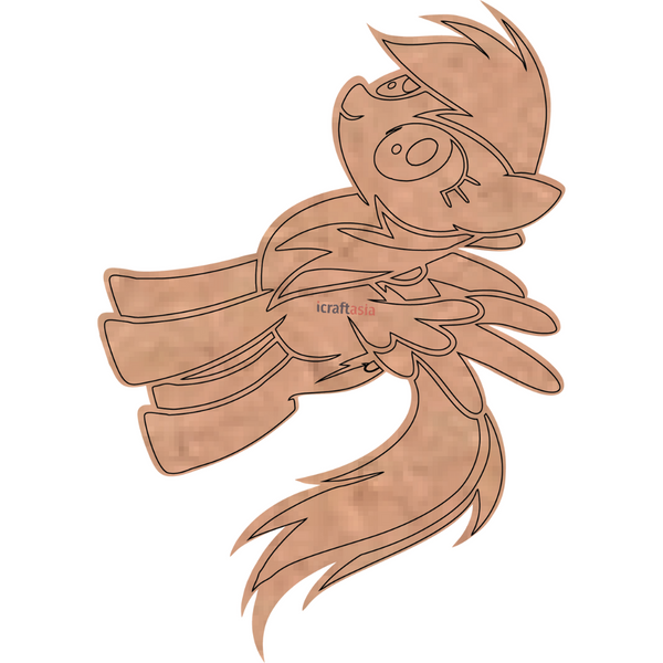 Flying Pegasus MDF Cutout