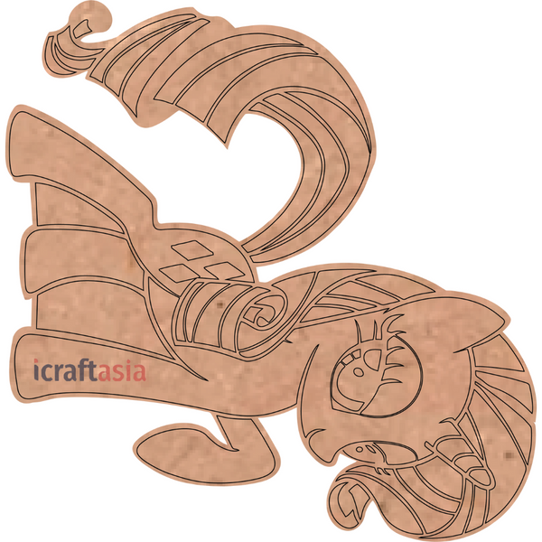 Elegant Unicorn MDF Cutout