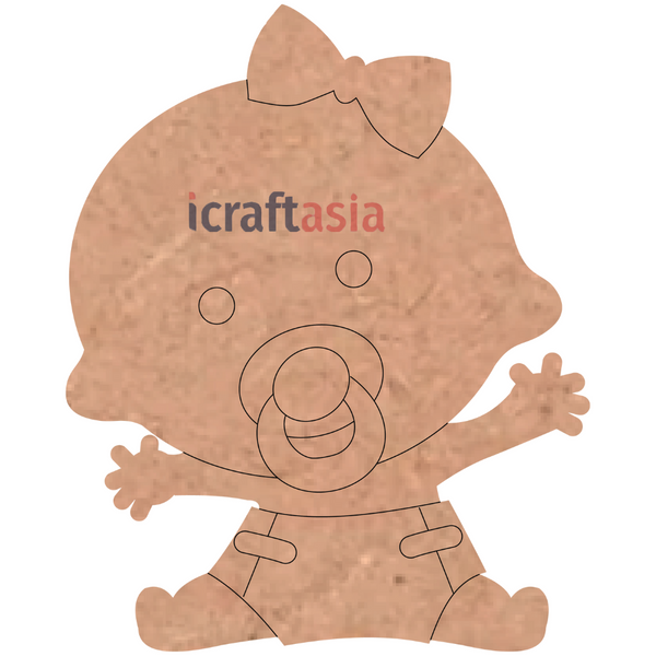 Little Princess MDF Cutout