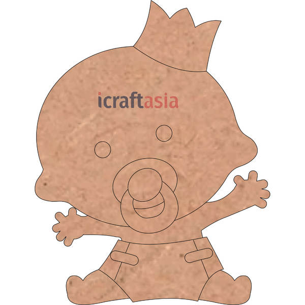 Royal Baby MDF Cutout
