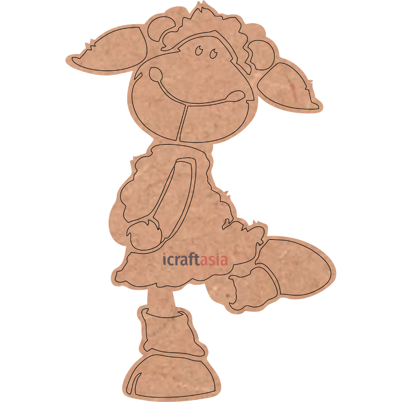 Sheep MDF Cutout