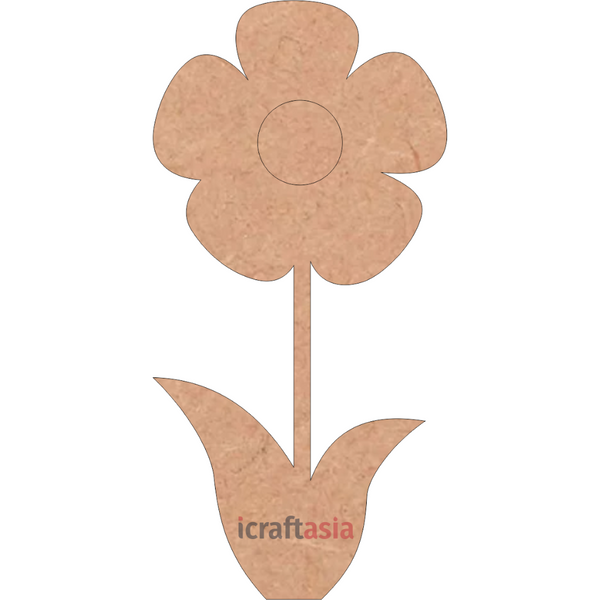 MDF Flower Pot Cutout