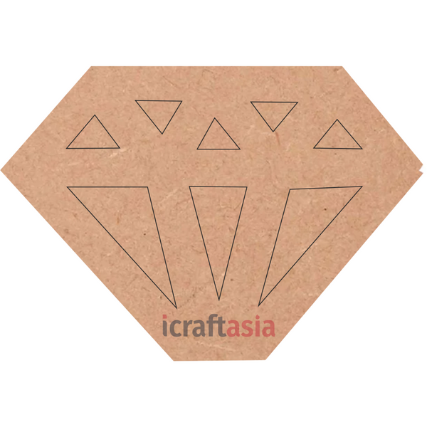 Diamond Shape MDF Cutout