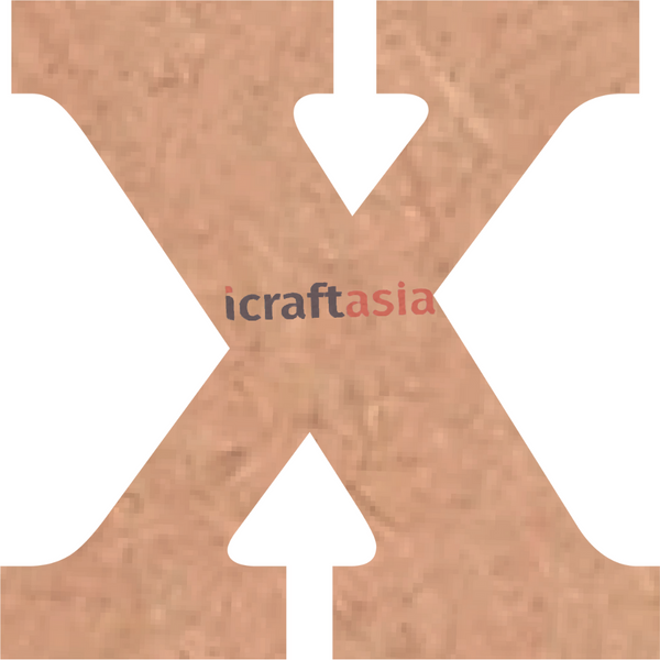X Alphabet MDF Cutout