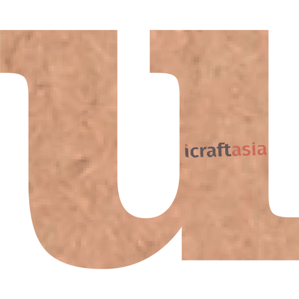 U Alphabet MDF Cutout