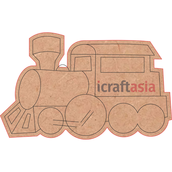 Choo-Choo Train MDF Cutout