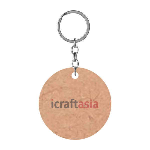 Round Shape MDF Keychain Cutout