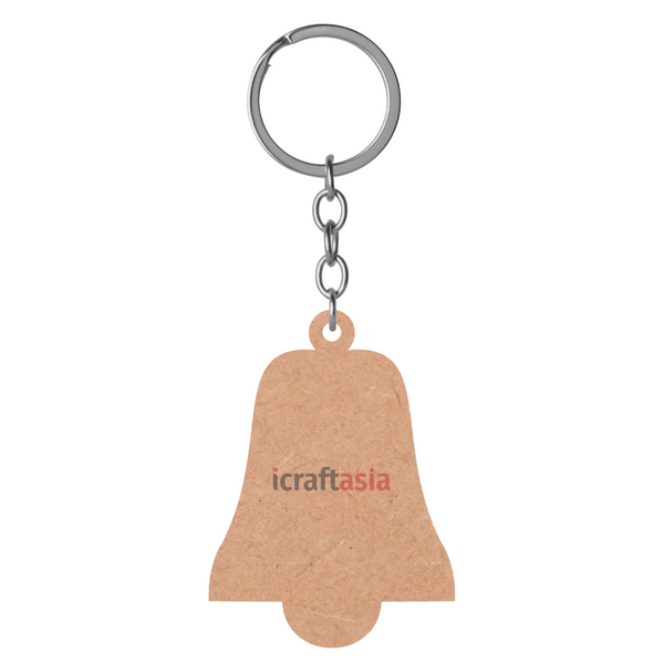 Christmas Bell MDF Keychain Cutout