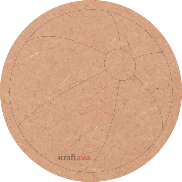 Beach Ball MDF Cutout