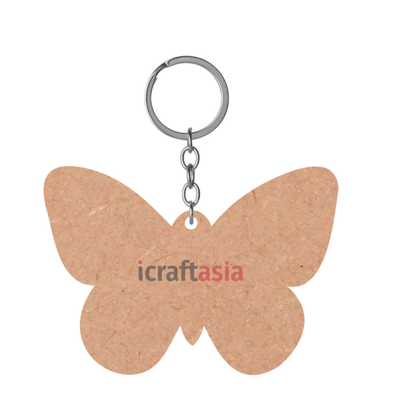 Butterfly Shape MDF Keychain Cutout