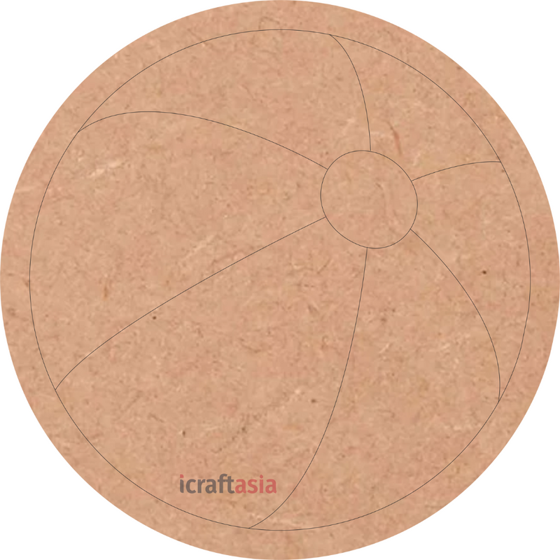 Beach Ball MDF Cutout