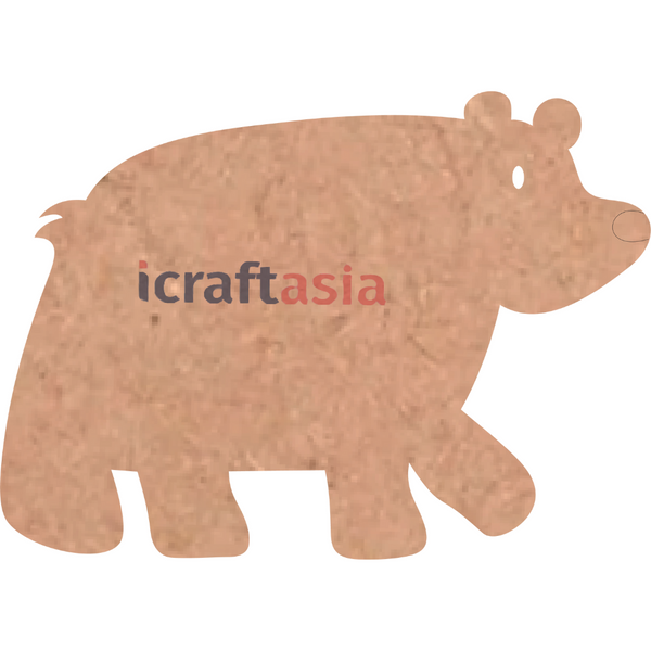 Chubby Bear MDF Craft Cutout