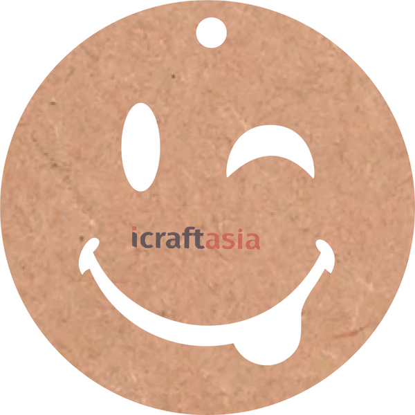 Smile Face MDF Cutout
