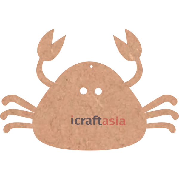 Cute Crab Shape MDF Cutout