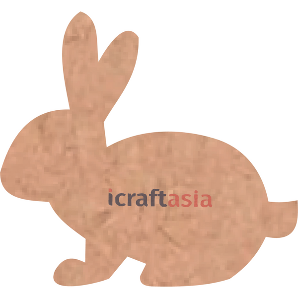 Bunny Shape MDF Cutout