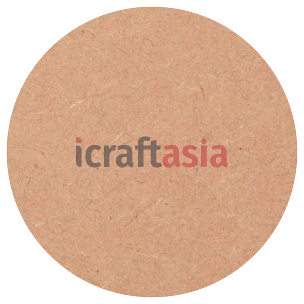 Plain Round MDF Clock Base Cutout