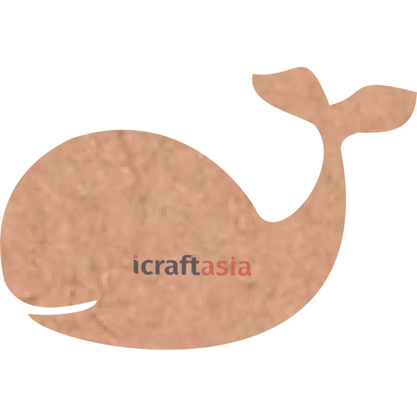 Whale Shape MDF Cutou