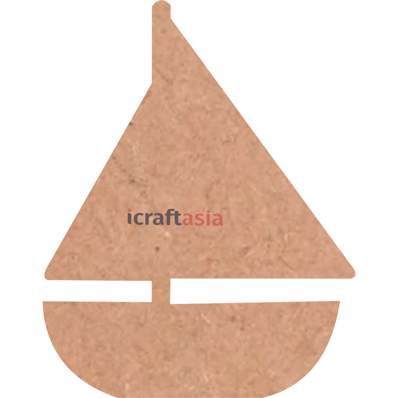 Sailboat Shaped MDF Cutout