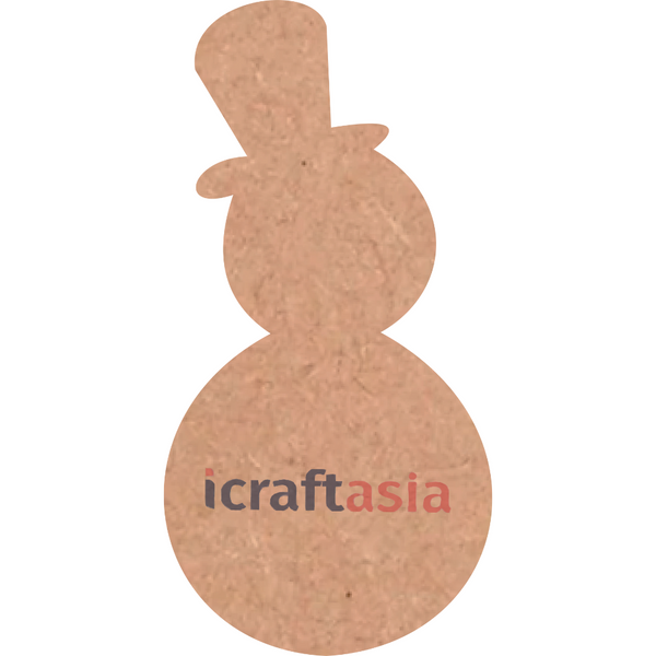 Snowman MDF Cutout with Top Hat