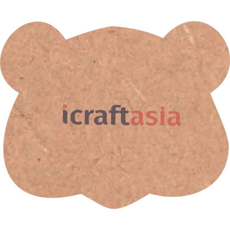 Teddy Bear Face MDF Cutout