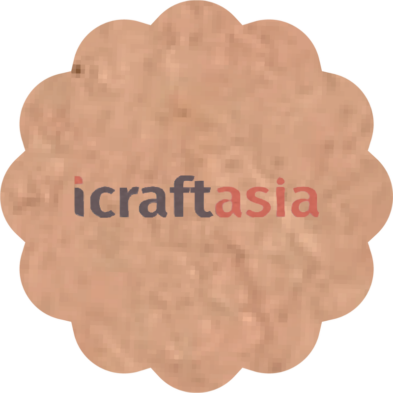 Scalloped Circle MDF Cutout