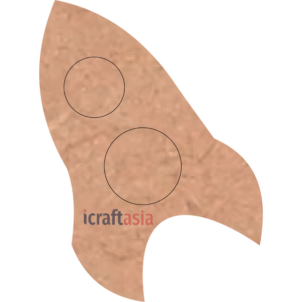 Rocket Ship MDF Cutout