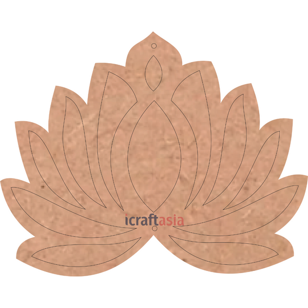 Lotus Bloom MDF Cutout