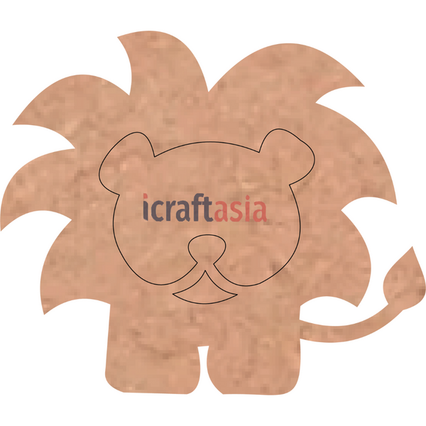 Lion MDF Cutout