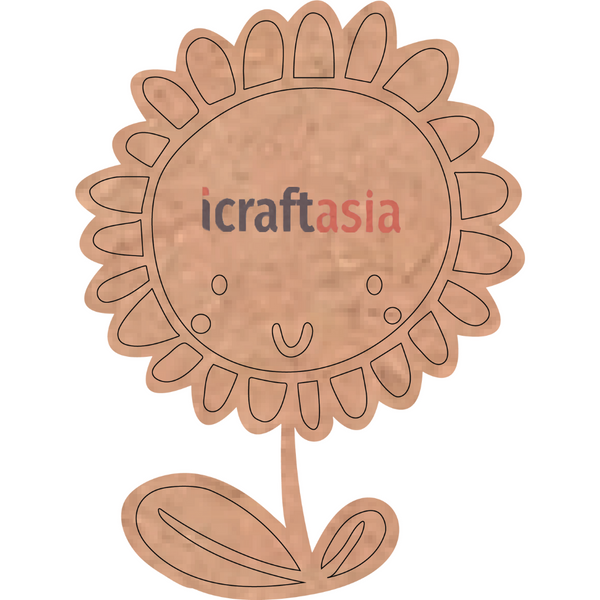 Sunflower MDF Cutout