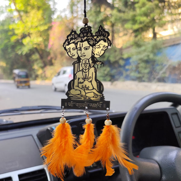 Swami Samartha Guru Dattatreya acrylic Car  Hanging