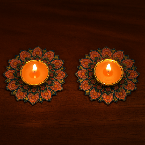 3D MDF Candle Stand with Tealight