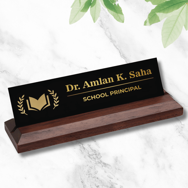 Office Desk Name Plate - School Principal