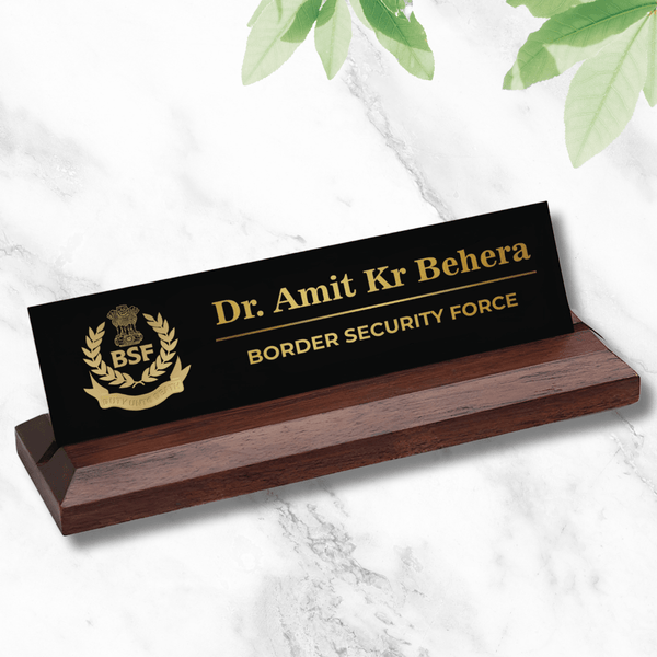 Office Desk Name Plate - Border Security Force (BSF)