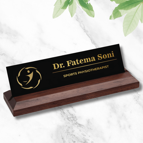 Office Desk Name Plate - Physiotherapist