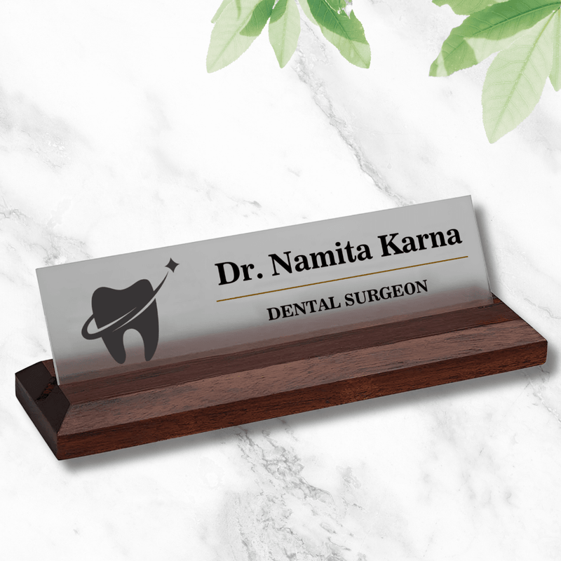 Desk Name Plate for Dental Surgeons