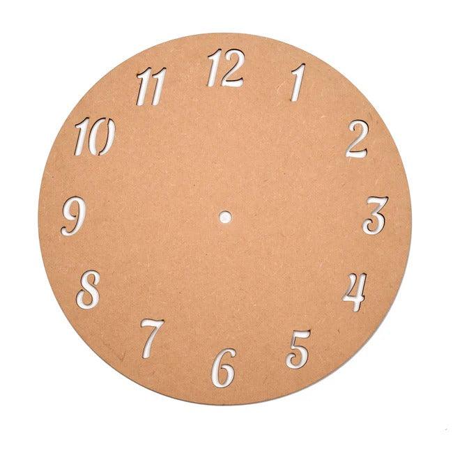 MDF Number Cut Clock Base