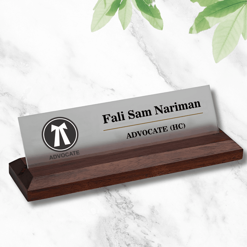 Office Desk Name Plate - Advocate