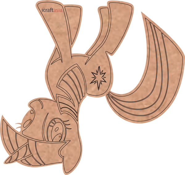 Twilight Unicorn MDF Cutout