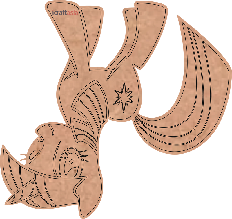 Twilight Unicorn MDF Cutout