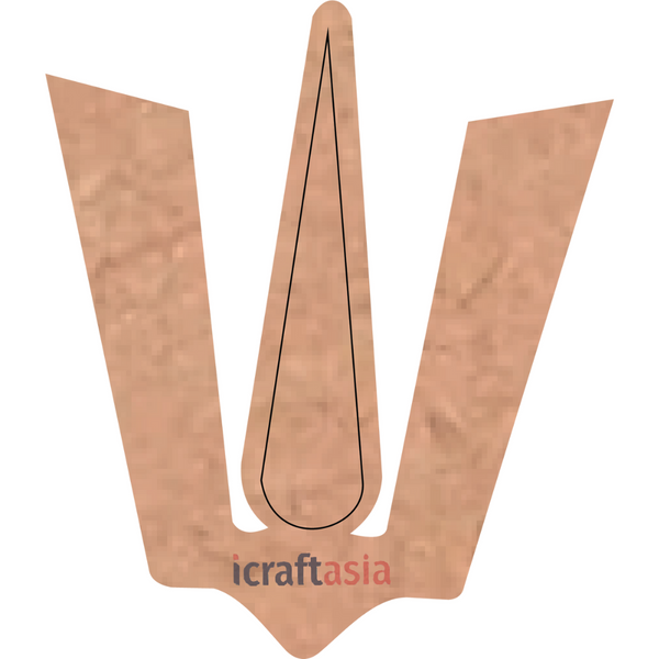 Trishul Shape MDF Cutout