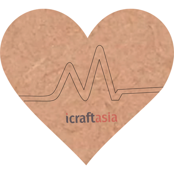 Heartbeat Love MDF Cutout