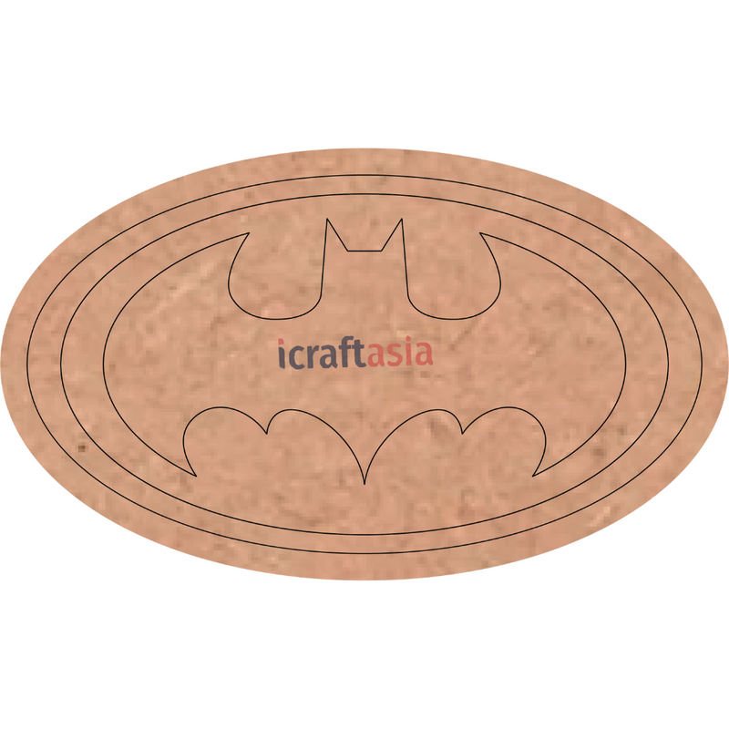 Batman Logo MDF Cutout
