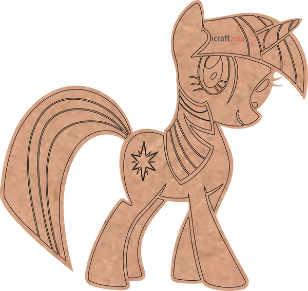 Magical Unicorn MDF Cutout