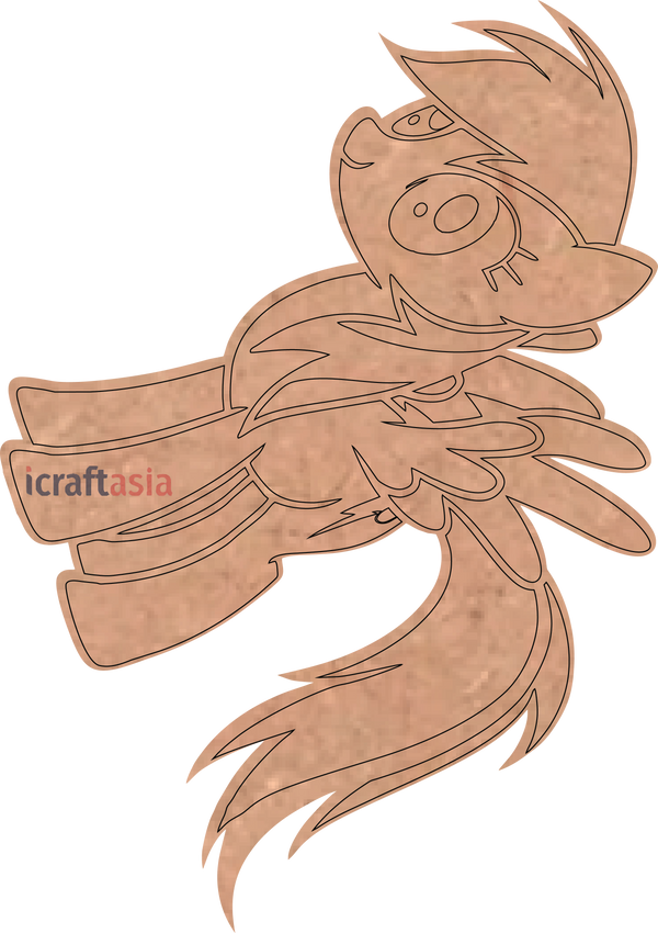 Flying Fantasy Pony MDF Cutout